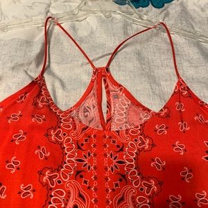 No Boundries Woven cami/ red bandana/ NWT/XXL